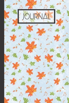 Paperback Journal: Autumn Falling Leaves Lined 120 Page Journal (6"x 9") Book