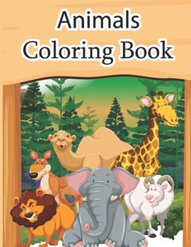 Paperback Animals Coloring Book: Educational Coloring Books for Kids My First Animal Coloring Book for Kids Learn Fun Facts Practice Handwriting and Co Book