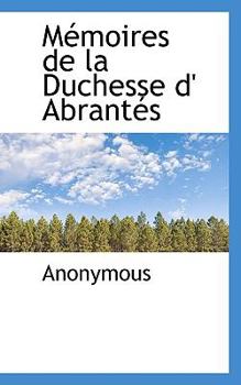 Paperback M Moires de La Duchesse D' Abrant?'s Book