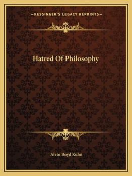 Paperback Hatred Of Philosophy Book