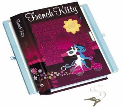 Hardcover French Kitty Locked Journal Book