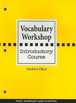 Paperback Vocabulary Workshop, Introductory Course Book