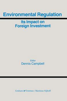 Hardcover Environmental Regulation and its Impact on Foreign Investment Book