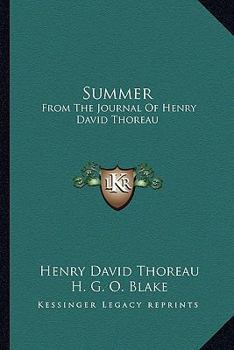 Paperback Summer: From The Journal Of Henry David Thoreau Book