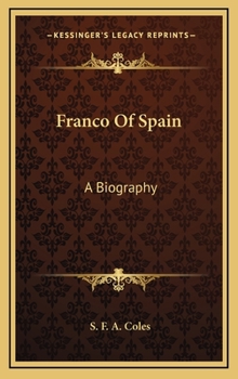 Hardcover Franco Of Spain: A Biography Book