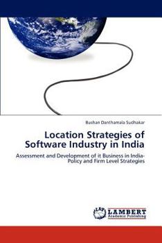 Paperback Location Strategies of Software Industry in India Book