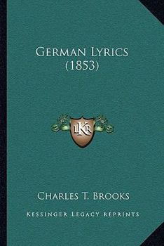 Paperback German Lyrics (1853) Book