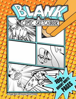 Paperback Blank Comic Sketchbook: 100 Bright White Pages Book