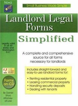 Paperback Landlord Legal Forms Simplified [With CDROM] Book