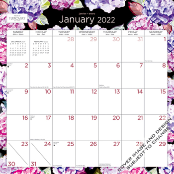 House of Turnowsky 2022 12 x 12 Inch Monthly Square WireO Calendar with Stickers, Stationery Elegant Exclusive