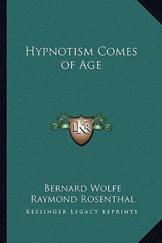 Paperback Hypnotism Comes of Age Book