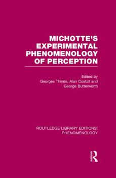 Paperback Michotte's Experimental Phenomenology of Perception Book