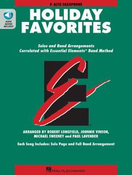 Paperback Essential Elements Holiday Favorites: Eb Alto Saxophone Book with Online Audio Book