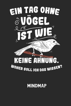 EIN TAG OHNE VÖGEL IST WIE KEINE AHNUNG, WOHER SOLL ICH DAS WISSEN? - Mindmap: Arbeitsbuch, um kreative Aufgaben oder Problemstellungen zu lösen.