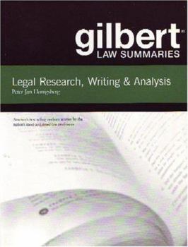Paperback Gilbert Law Summaries on Legal Research, Writing, and Analysis Book