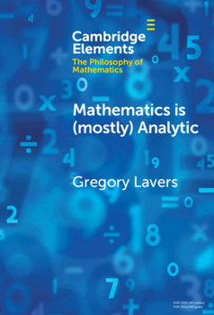 Hardcover Mathematics is (mostly) Analytic Book