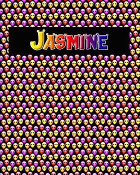 Paperback 120 Page Handwriting Practice Book with Colorful Alien Cover Jasmine: Primary Grades Handwriting Book