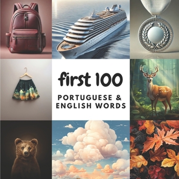 Paperback First 100 Portuguese & English Words Book