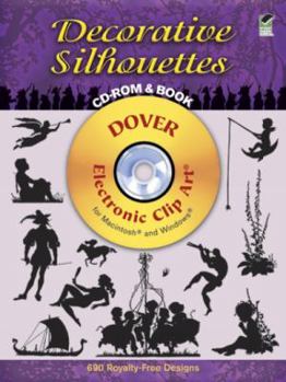 Paperback Decorative Silhouettes [With CDROM] Book