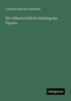 Paperback Die völkerrechtliche Stellung des Papstes [German] Book