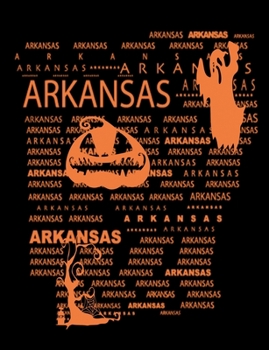 Paperback Arkansas: Unruled Blank Sketch Notebook 7.44" x 9.69" 100 pages 50 sheets Book