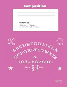 Pink Talking Board College Rule Composition Book Notebook