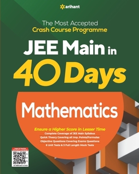 Paperback 40 Days JEE Main Mathematics (E) Book