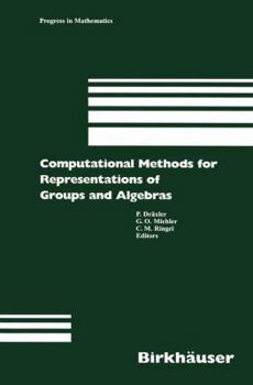 Paperback Computational Methods for Representations of Groups and Algebras: Euroconference in Essen (Germany), April 1-5, 1977 Book