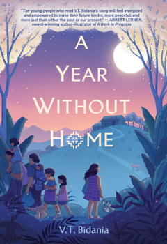 Hardcover A Year Without Home [Large Print] Book