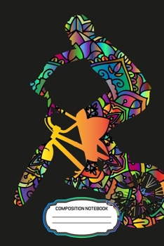 Composition Notebook: Biking/Cycling Sports Theme Blank Lined Notebook Journal Diary 6x9