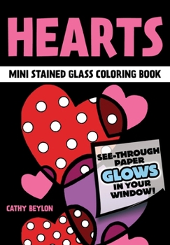 Paperback Hearts Stained Glass Coloring Book