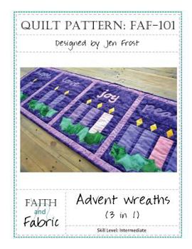 Paperback Advent Wreaths Quilt Pattern (3-in-1) Book