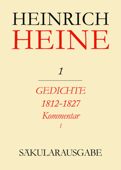 Hardcover Gedichte 1812-1827. Kommentar [German] Book