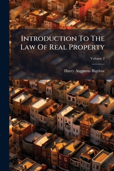 Paperback Introduction To The Law Of Real Property: Rights In Land; Volume 2 Book