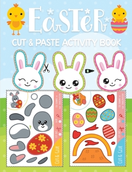 Paperback Easter cut & paste activity book: Cut and Glue Activity book for Kids and Toddlers Ages 3+ Book