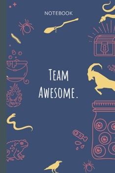 Paperback Team Awesome.: Lined Journal, 100 Pages, 6 x 9, Blank Journal To Write In, Gift for Co-Workers, Colleagues, Boss, Friends or Family G Book
