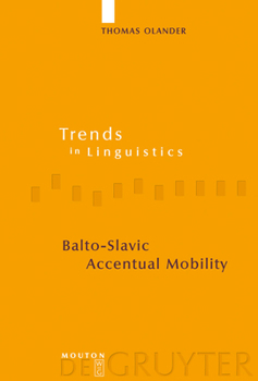 Hardcover Balto-Slavic Accentual Mobility Book