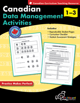 Paperback Canadian Data Management Activities Grades 1-3 Book