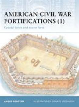 Paperback American Civil War Fortifications (1): Coastal Brick and Stone Forts Book