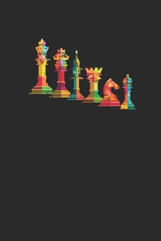 Colorful Chess: Dotted Bullet Notebook (6" x 9" - 120 pages) ~ Chess Game Notebook for Daily Journal, Diary, and Gift