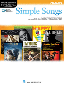 Misc. Simple Songs - Instrumental Play-Along for Violin (Book/Online Audio) [With Access Code] Book