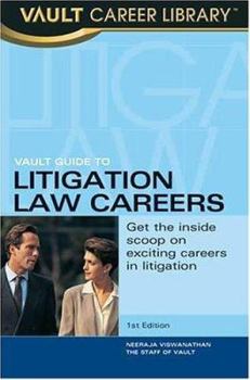 Paperback Vault Guide to Litigation Law Careers Book