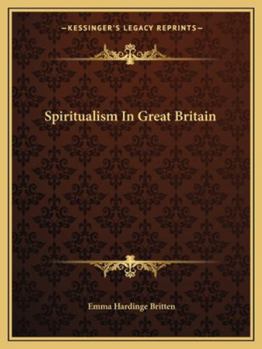 Paperback Spiritualism In Great Britain Book