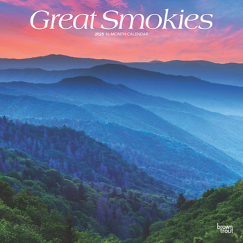 Calendar Great Smokies 2025 12 X 24 Inch Monthly Square Wall Calendar Plastic-Free Book