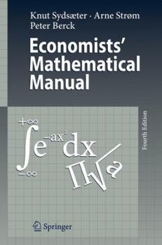 Paperback Economists' Mathematical Manual Book