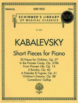 Paperback Short Pieces for Piano: Schirmer Library of Classics Volume 2036 Piano Solo Book