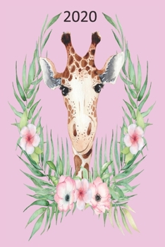 2020: Giraffe Diary, Planner, Organiser  - Week Per View - Gift for Woman