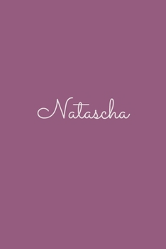 Natascha: notebook with the name on the cover, elegant, discreet, official notebook for notes, dot grid notebook,