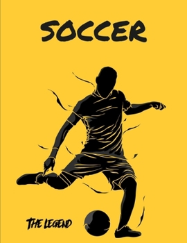SOCCER: Funny Gift Lined Notebook Soccer Journal Daily Planner Diary 8.5"x 11" Journal Blank Lined Book