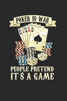 Paperback Poker Notebook - Card Player Journal Planner: Texas Holdem Poker Face Organizer For Men Women Blank Book